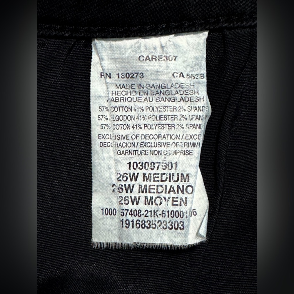 Lee Women’s Plus 26W Flex Motion Bootcut Black Jeans Mid Rise Regular Fit - Picture 8 of 9